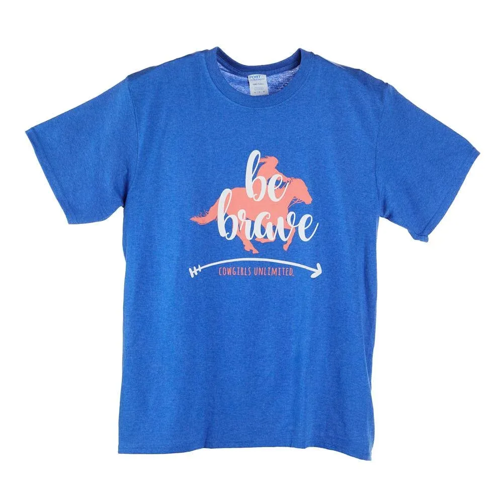 Moss Brothers Womens Royal Be Brave Tee