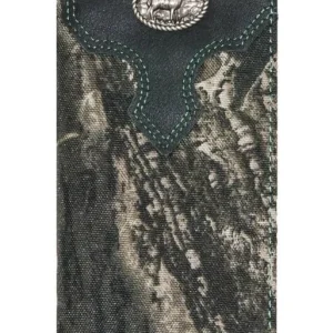 Mossy Oak Rodeo Wallet with Deer Concho Black