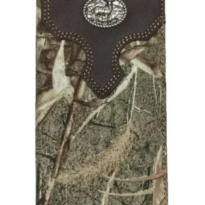 Mossy Oak Rodeo Wallet with Deer Concho Brown