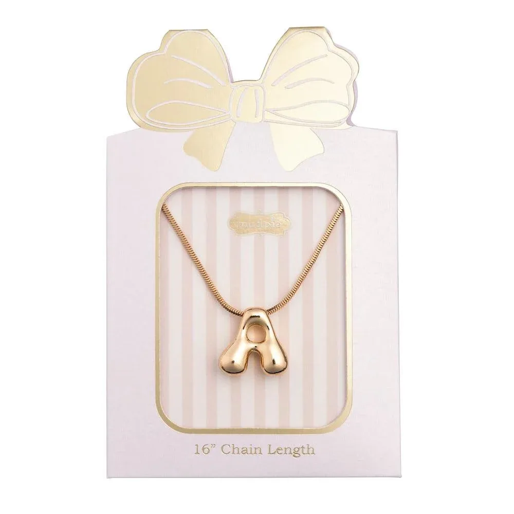Mud Pie A Initial Necklace