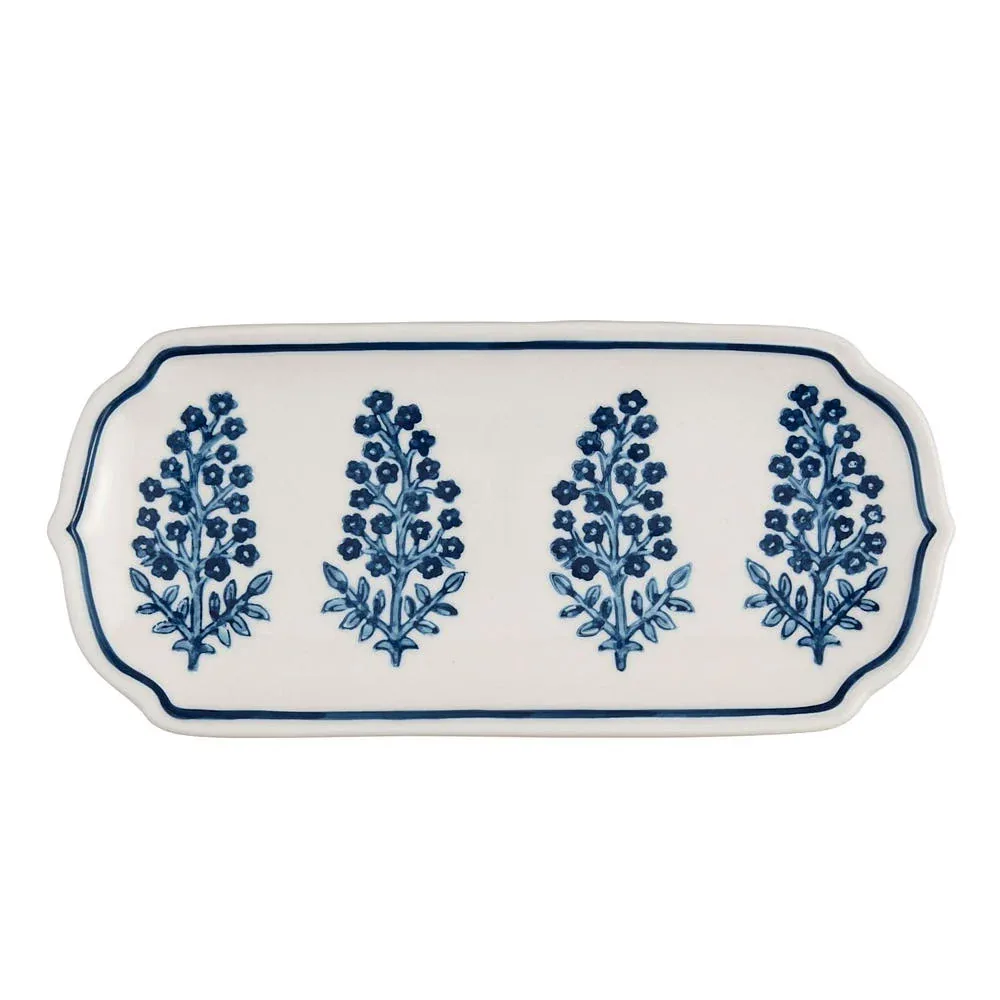 Mud Pie Blooms Block Print Everything Tray - Image 2