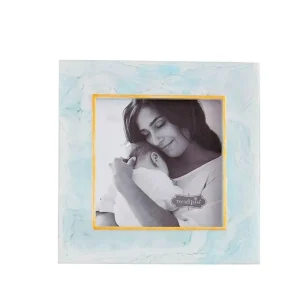 Mud Pie Blue Resin Small Frame