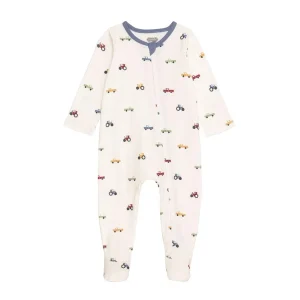 Mud Pie Boy's Embroidered Tractor Sleeper