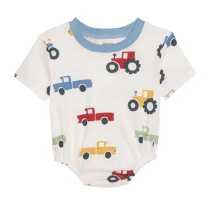 Mud Pie Boy's Tractor Print Bubble