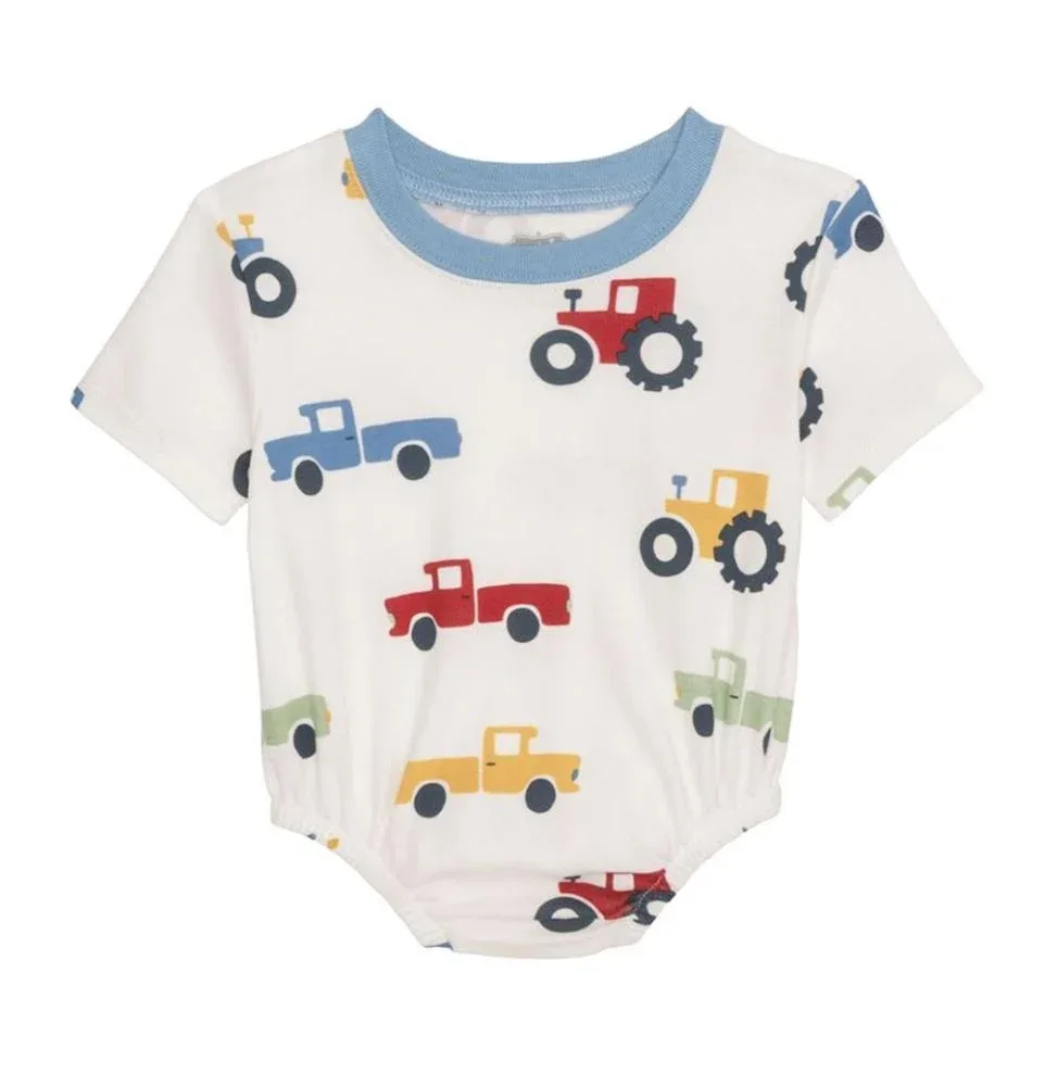 Mud Pie Boy's Tractor Print Bubble