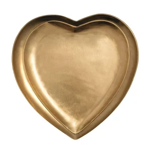 Mud Pie Brass Heart Tidbit Trays