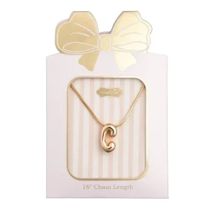 Mud Pie C Initial Necklace
