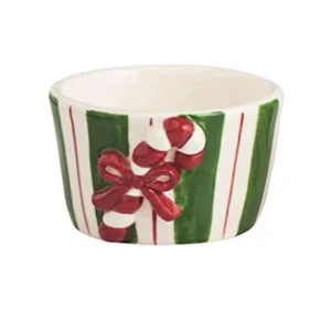 Mud Pie Candy Cane Tidbit Bowl