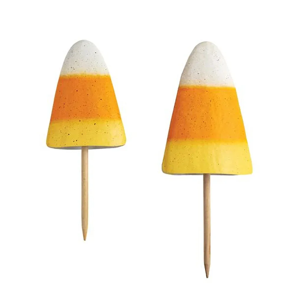 Mud Pie Candy Corn Yard Stake Set - Image 2