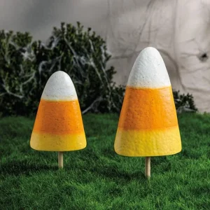 Mud Pie Candy Corn Yard Stake Set