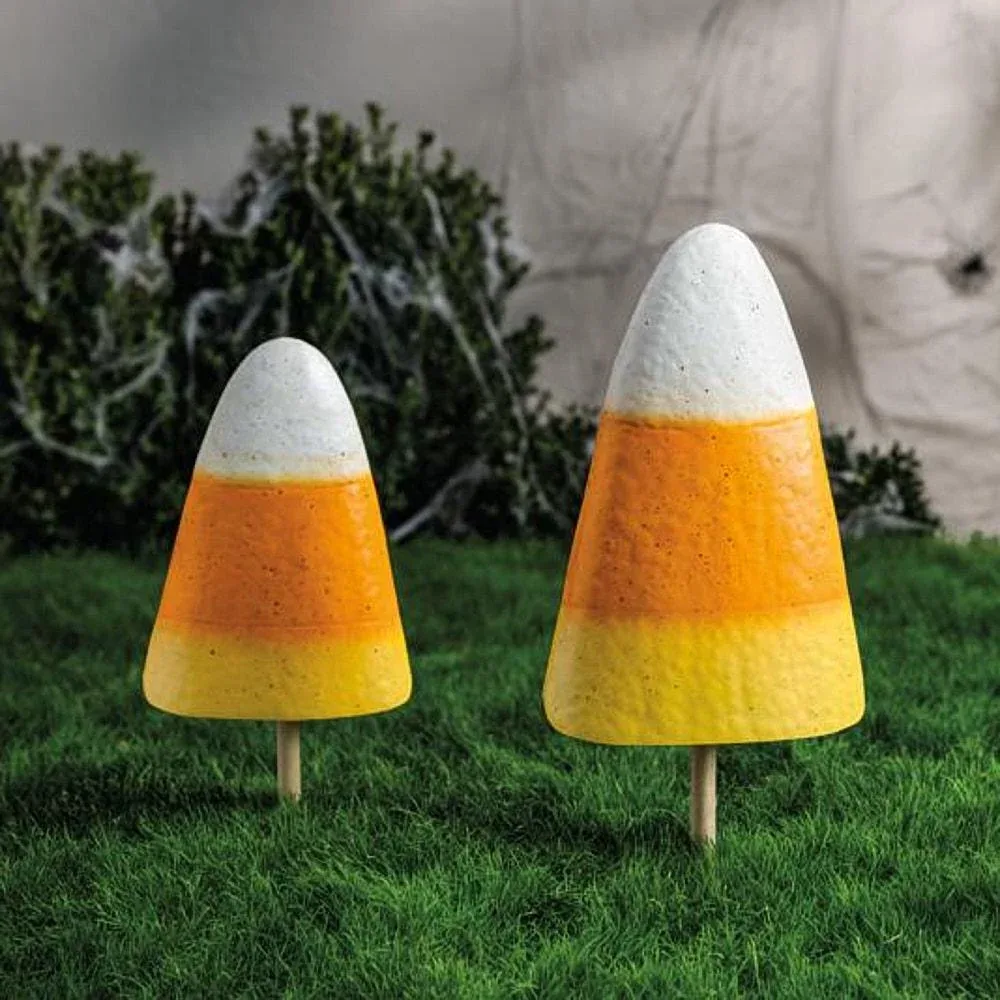 Mud Pie Candy Corn Yard Stake Set