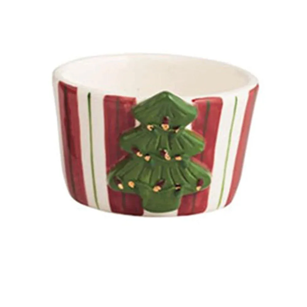 Mud Pie Christmas Tree Tidbit Bowl