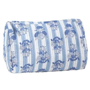 Mud Pie Cornflower Blue Block Print Case