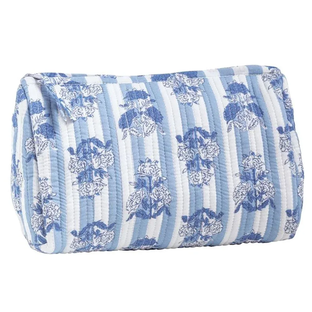 Mud Pie Cornflower Blue Block Print Case