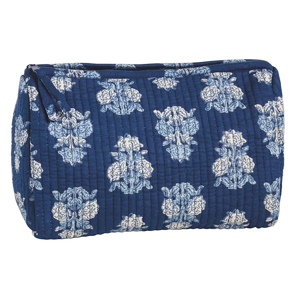 Mud Pie Cornflower Navy Block Print Case