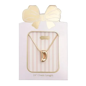 Mud Pie D Initial Necklace