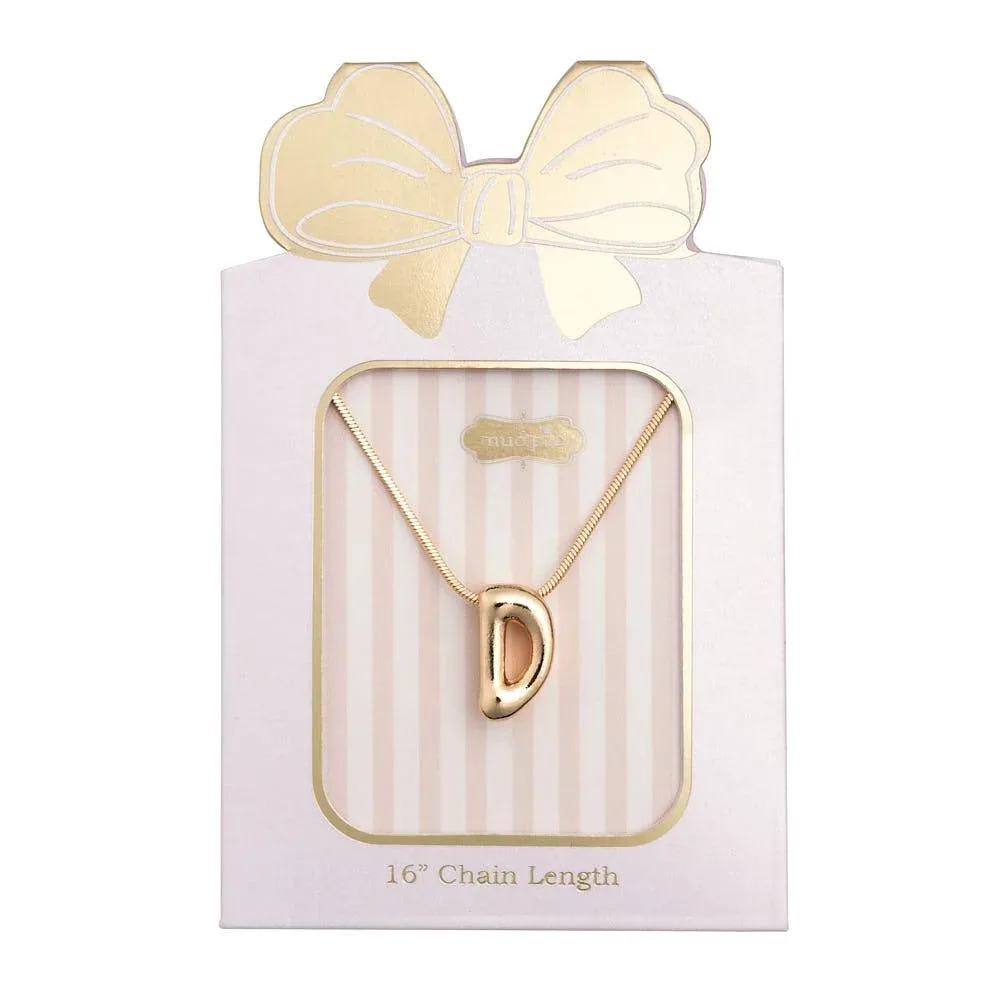 Mud Pie D Initial Necklace