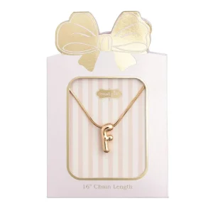 Mud Pie F Initial Necklace