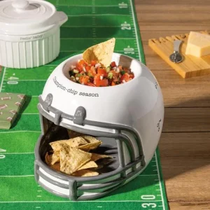 Mud Pie Football Helmet Chip & Dip Bowl