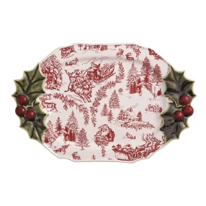 Mud Pie Holly Serving Platter