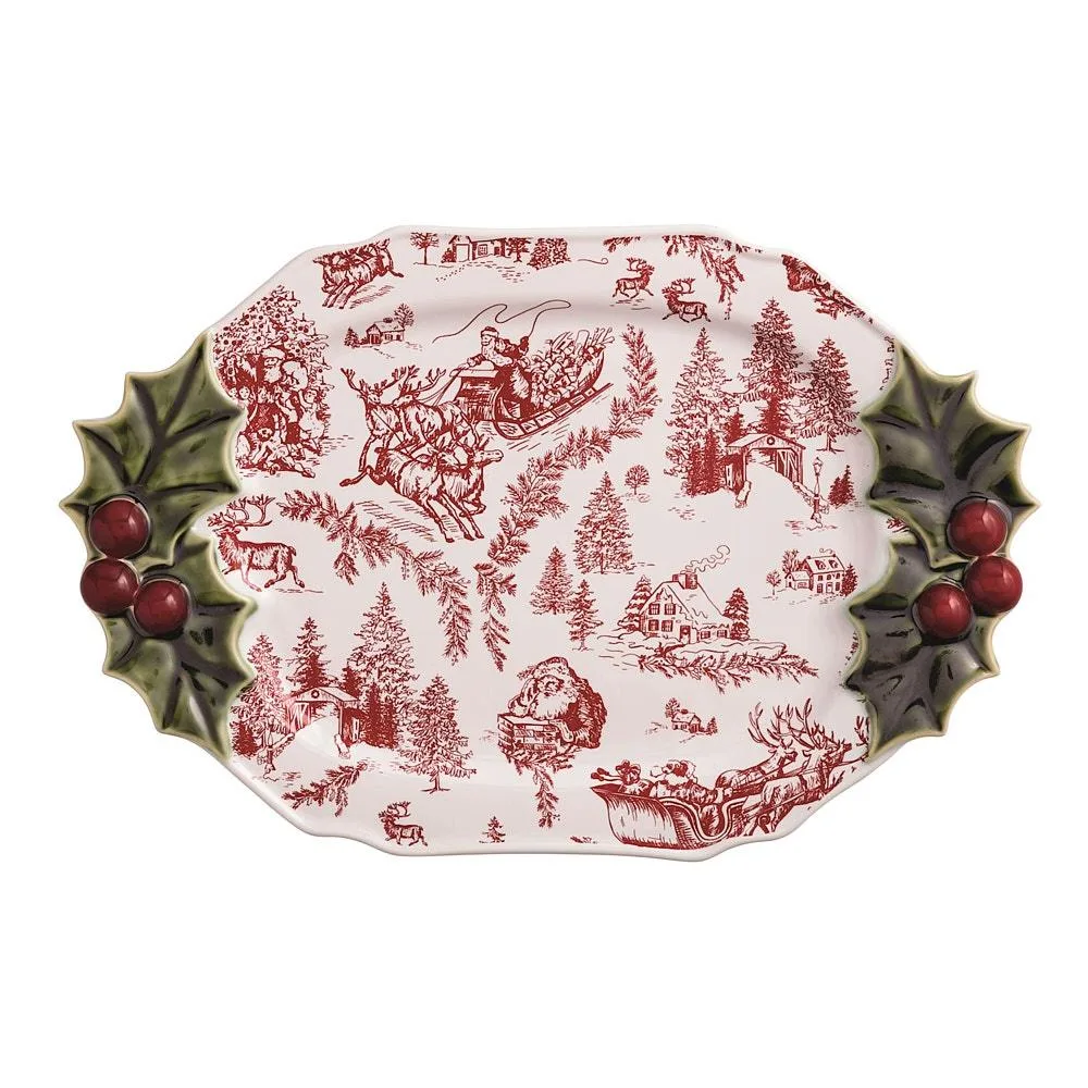 Mud Pie Holly Serving Platter