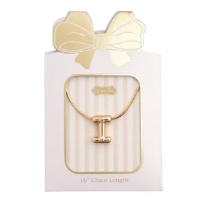 Mud Pie I Initial Necklace