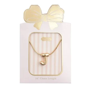 Mud Pie J Initial Necklace