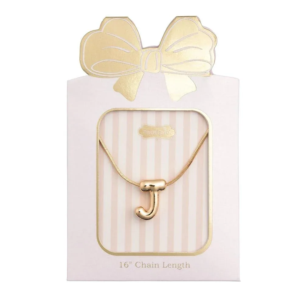 Mud Pie J Initial Necklace