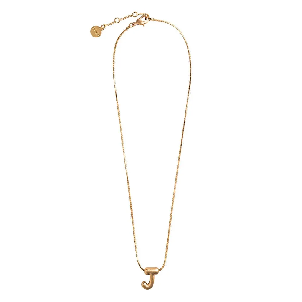 Mud Pie J Initial Necklace - Image 2