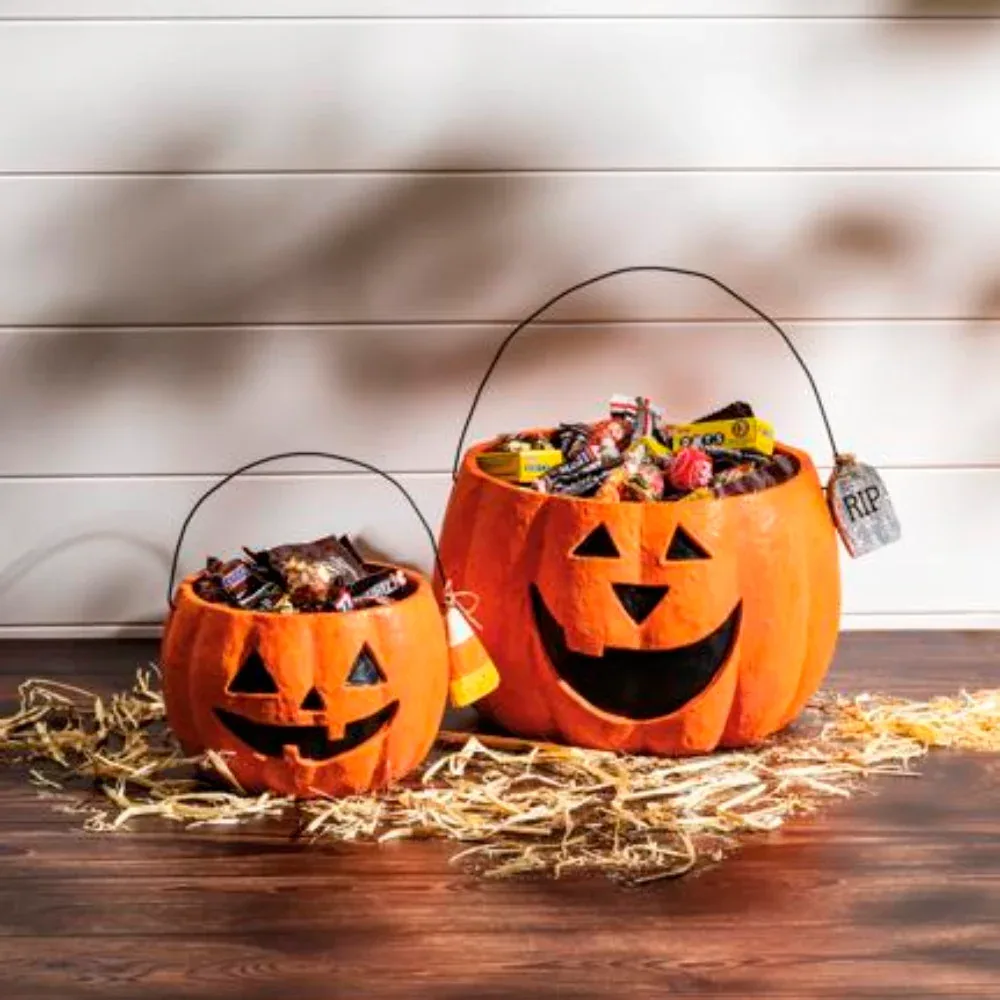 Mud Pie Jack O Lantern Treat Bucket Set - Image 2