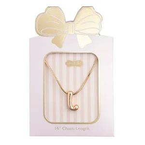 Mud Pie L Initial Necklace