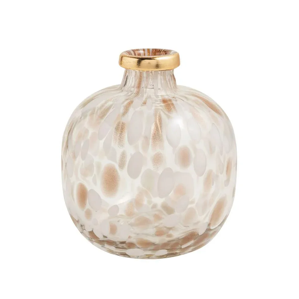 Mud Pie Large White and Gold Tortoise Vase
