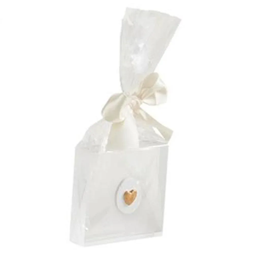 Mud Pie Mini Intag Heart Acrylic Sitter
