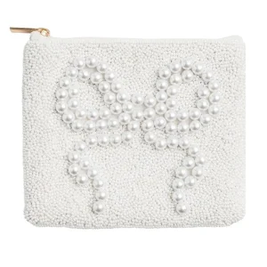 Mud Pie Pearl Beaded Bow Case