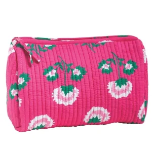 Mud Pie Peony Pink Block Print Case