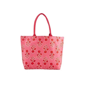 Mud Pie Pink Block Print Tote