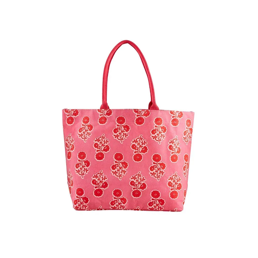 Mud Pie Pink Block Print Tote - Image 2