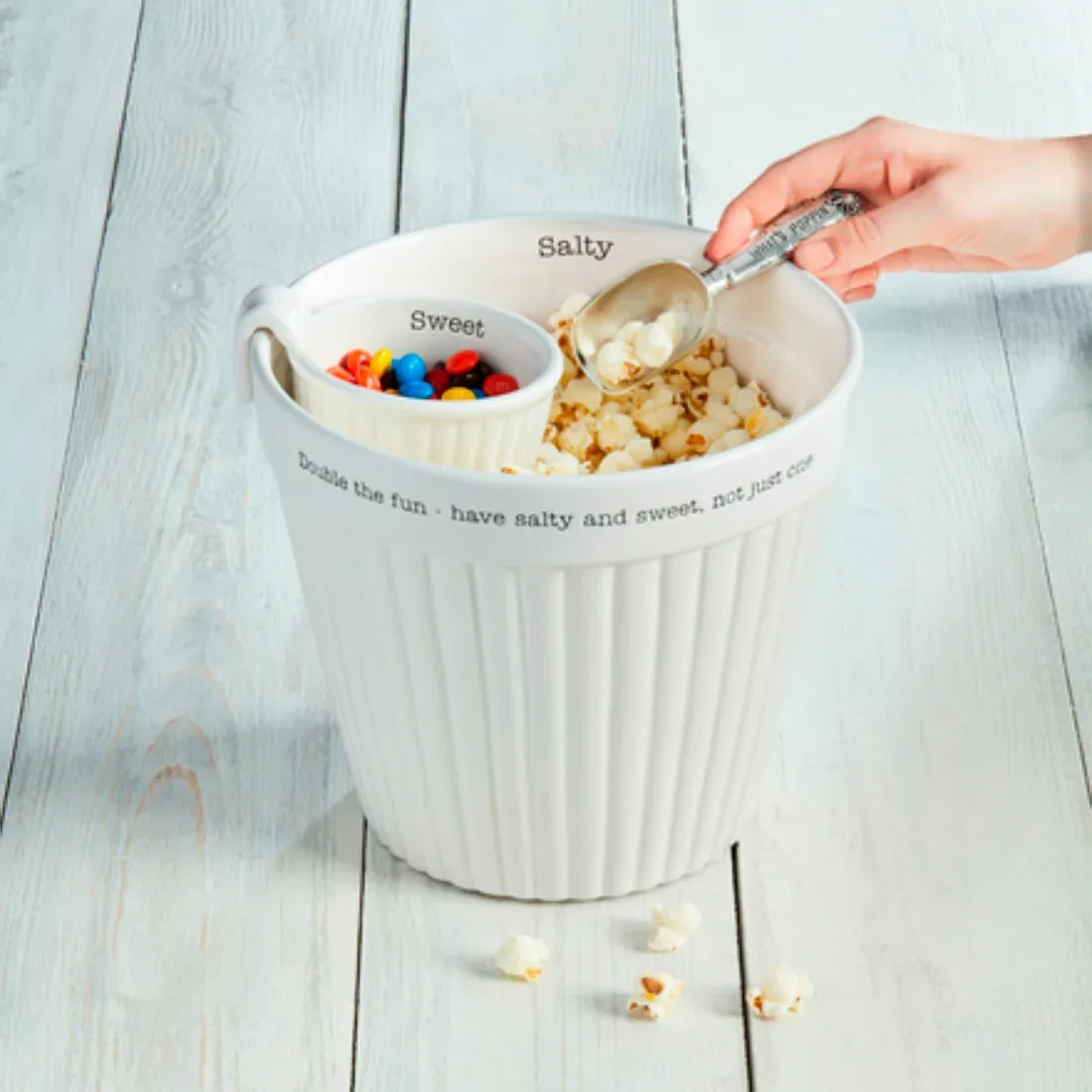 Mud Pie Popcorn and Candy Bowl Set - Image 2