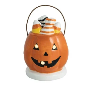 Mud Pie Pumpkin Basket Light Up Sitter