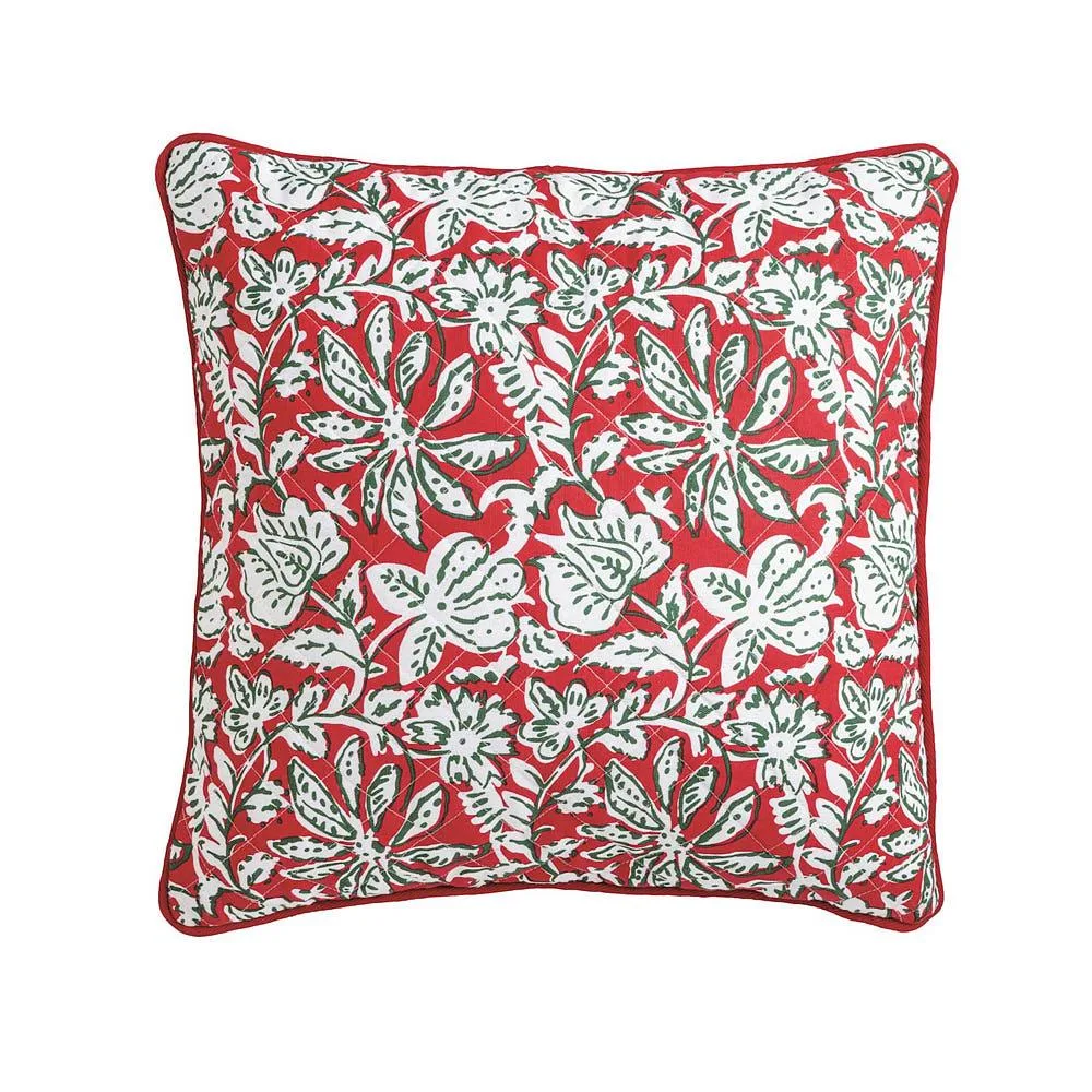Mud Pie Reversible Quilted Pillow
