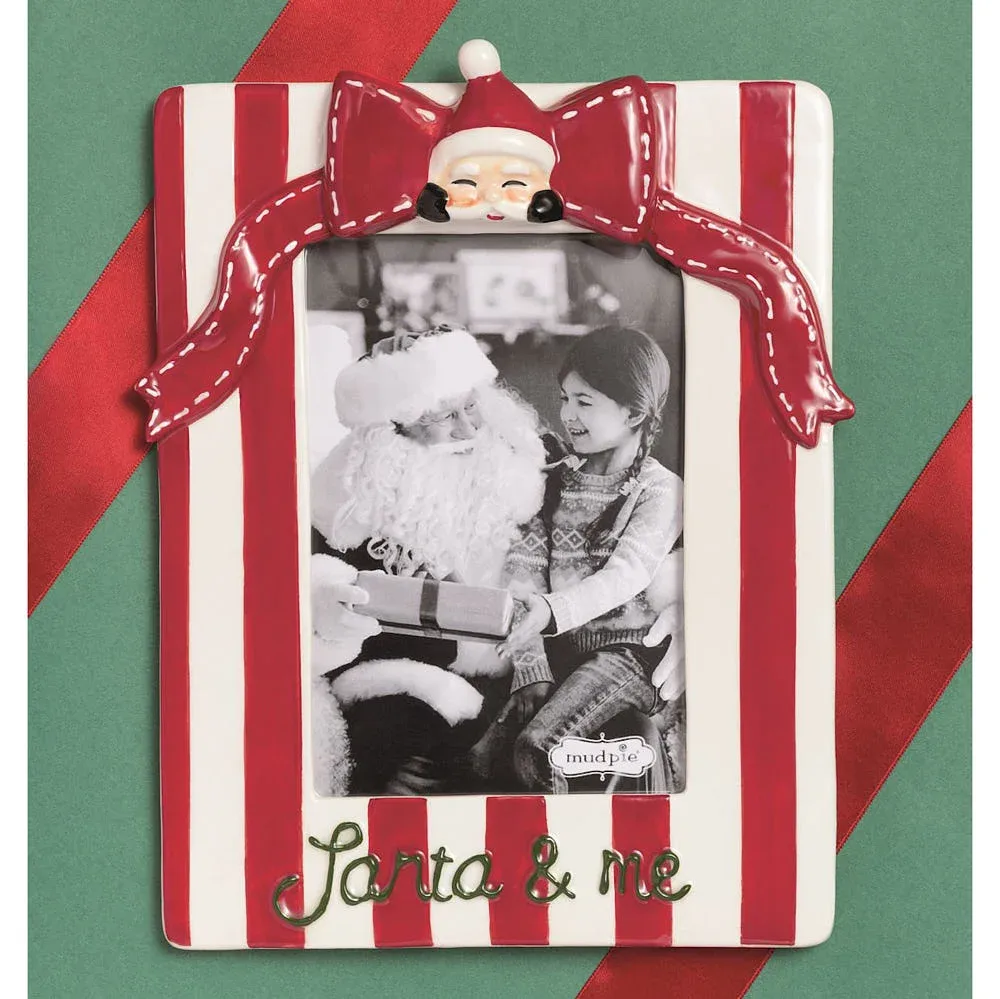 Mud Pie Santa and Me Bow Frame - Image 2