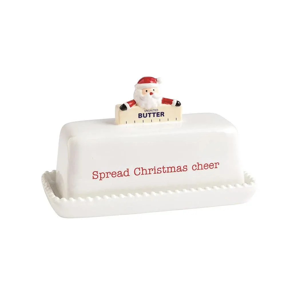 Mud Pie Santa Butter Dish