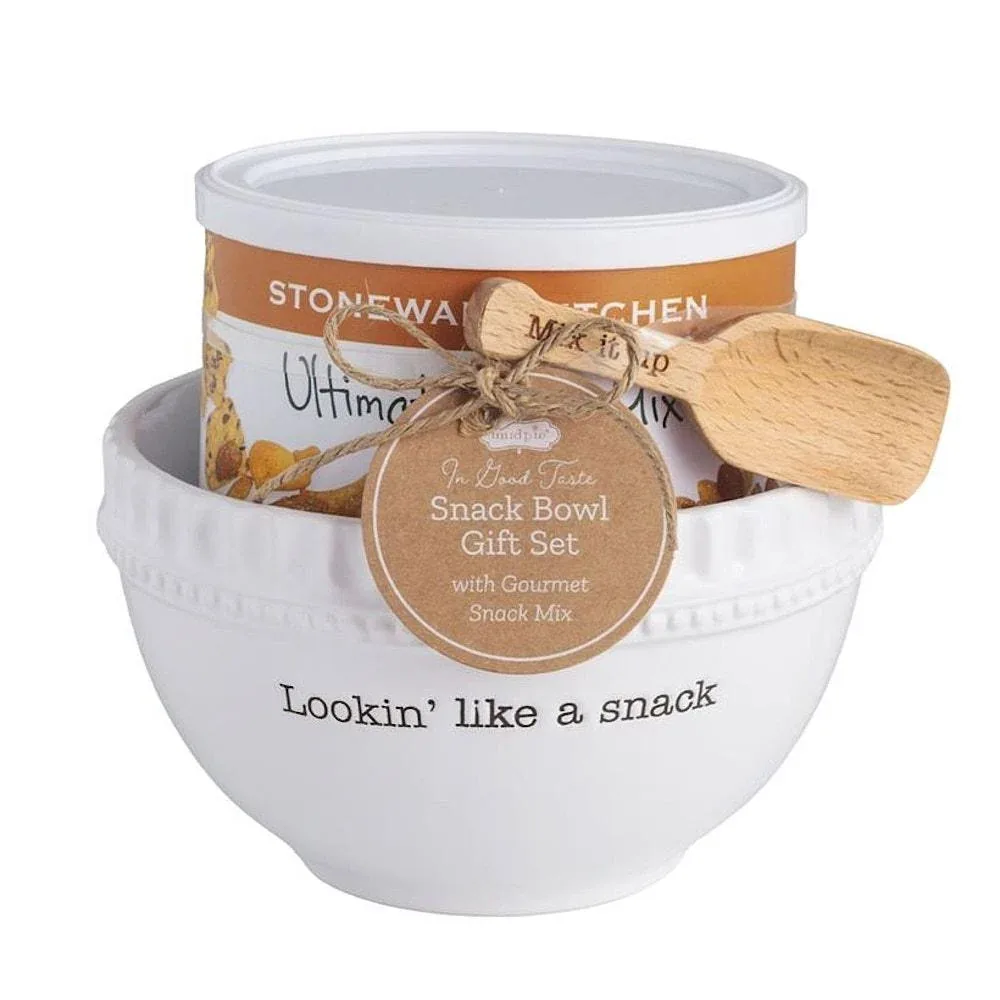 Mud Pie Snack Bowl & Snack Mix Set