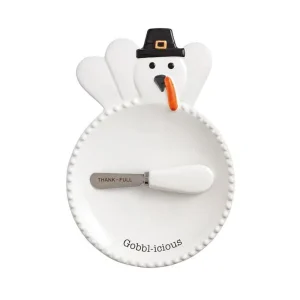 Mud Pie Turkey Plate & Spreader Set