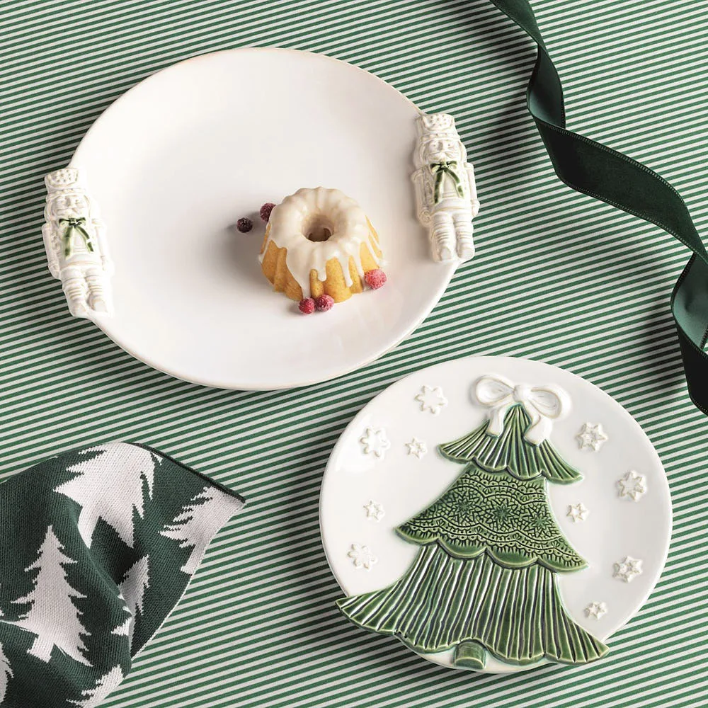 Mud Pie White Christmas Platter Set - Image 2