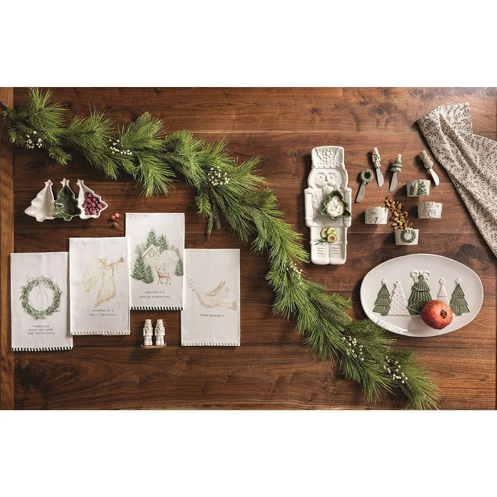 Mud Pie White Christmas Tree Platter - Image 2