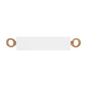 Mud Pie White Ring Long Board