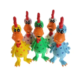 Multipet Globkens Chicken Dog Toy Assorted LG 11.5in