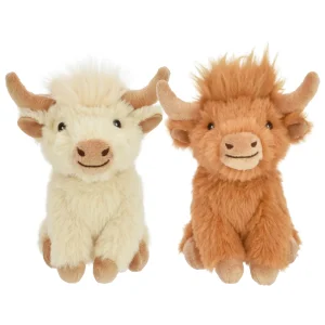 Multipet Highland Shaggy Cow Dog Toy Mini, 3.5 in