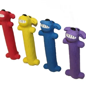 Multipet Loofa Latex Dog Toy Assorted 6 in